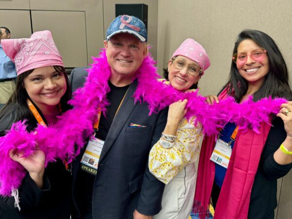 Crystal Kubeczka, Scott Harrold, Cynthia De Oliveira from Lider, Aviation and Sandra Gill from Pfizer